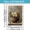 Bird Flower Cross Stitch Kit for Adults & Beginners, 11CT Counted Cross Stitch Embroidery Kit 12x16 Inch Pre-Printed Pattern with Threads, Needles & Instructions DIY Craft Set for Home Decor